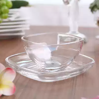 Germany Witt Walter waltherglas imported crystal small fruit tray Fruit bucket snack tray Candy bucket two-piece set