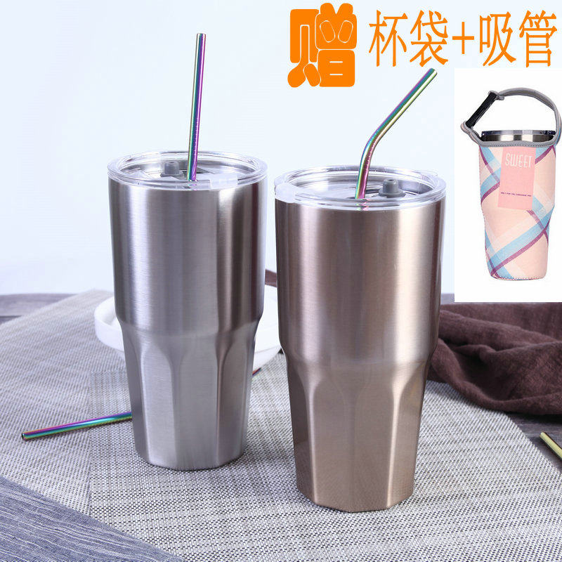 316 Stainless Steel Ice Bully Cup YEETI Cup 900ml Large Capacity Vacuum Insulated Cup On-board cold cup warm cup