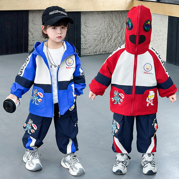 Boys' Outfit Children's 2026 New Stylish Spring and Autumn Sports Jacket Two-Piece Set Ultraman Clothing for Kids
