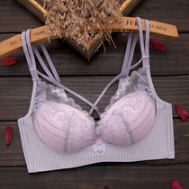 Seamless underwear women gather without steel rings comfortable one-piece small chest thick lace sexy breast bra cover