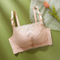 Anti-walking light underwear womens small breasts gather without steel ring to collect auxiliary milk adjustment-type girl lace-breasted bra bra bra summer