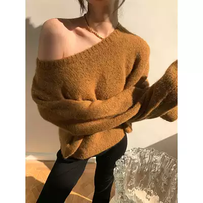 JessXu homemade Italian J mouth series high mohair wool autumn and winter turtleneck round neck pullover sweater
