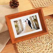 Wedding photo pivotant en bois massif photo cadre photo 5 6 pouces 7 8 Full family Foo children lovers photo mounted picture frame A4 advanced sensation