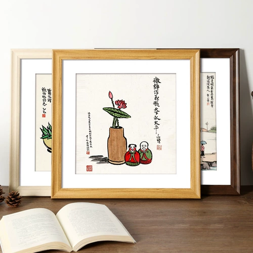 Квадратная настенная фоторамка, делается под заказ, 33 см, 38см