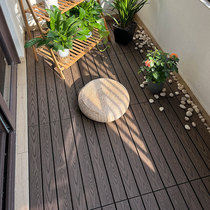 WPC outdoor flooring balcony bathroom courtyard DIY garden terrace anti-corrosion ecological wood floor tiles new style