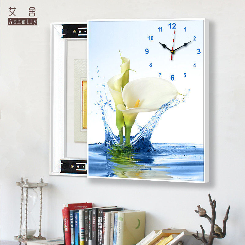 Modern Living Room Electric Meter Boxes Decorative Paintings and watches minimalist dining room Vertical version Switch box Box Distribution Box frescoes