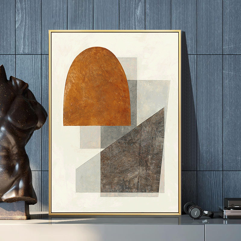 Modern minimalist living room art deco painting Nordic Xuanguan aisle corridor background wall abstract creative color hanging painting