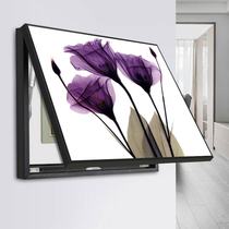 Electric meter box decoration painting modern minimalist free of punching electric gate box shielded box Total switching power box can be pulled and drawn