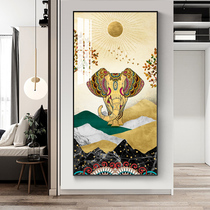 Entrance to the family Xuanguan Decorative Painting Corridor Aisle Modern Simplicity Hang Painting Vertical version Nordic light extravagant background wall Prospectus Painting