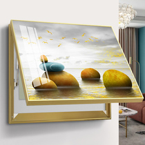 Electric meter box decoration painting free of punching modern minimalist distribution box hydraulic shielded drawing living room light and luxurious electric brake box hanging painting