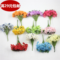 New plum blossom exquisite manual simulation flower DIY high-end wedding flower garland accessories shooting props