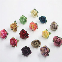 New DIY simulation small rose floral headdress ring hairclip accessories silk floral headdress corsage bridal accessories 3 5CM