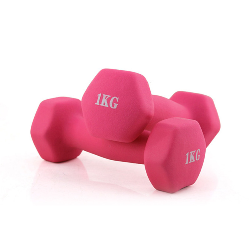 Small dumbbell women a pair of thin arms plastic arm jumping yoga 1kg3kg women children's home fitness equipment sub-bell