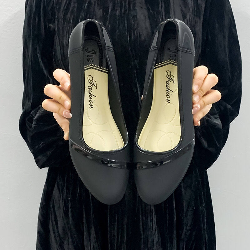 Rain boots women's outerwear fashion summer spring and autumn Korean version non-slip fashion water shoes work shallow mouth waterproof adult tide rubber shoes