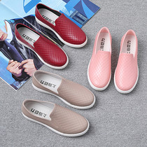 Juli rain boots womens fashion outer wear short tube Korean version non-slip waterproof cute water shoes shallow mouth neutral outdoor rain boots