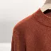 Mùa thu đông 2018 nam mới phiên bản Hàn Quốc của áo len cổ lọ màu trơn, áo len cổ lọ, nửa cổ cao