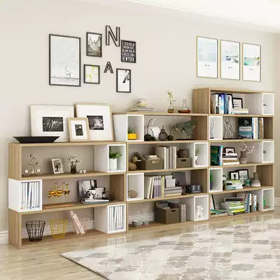 Simple bookshelf bookcase office display storage shelf simple modern living room study floor-to-ceiling creative partition shelf