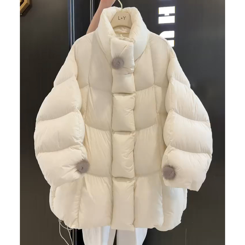 Stand Collar Mid-Length down Jacket for Women 2025 New Winter Fashion Stylish High-End Super Pretty Popular for Petite Sizes