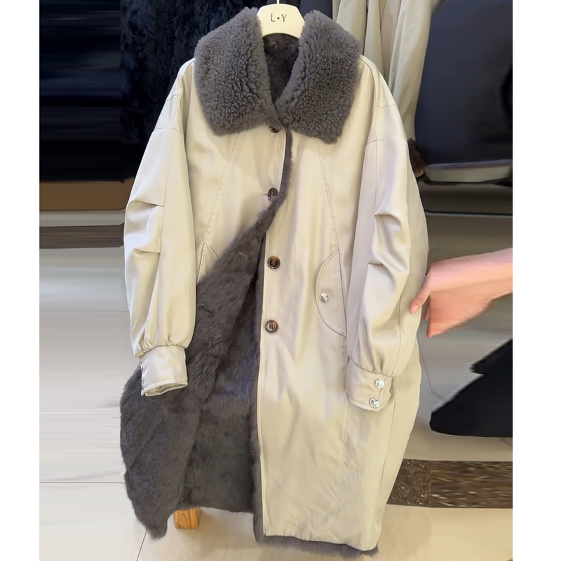 Fur-Lined Parka for Women, 2026 Winter New Style, Petite Loose Mid-Length Thickened Fur Coat