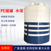 5 10 15 20 20 30 ton Plastic Large White Barrels PE Storage Tank Food Grade Water Tower Thickened Chemical Cone Bottom Barrel