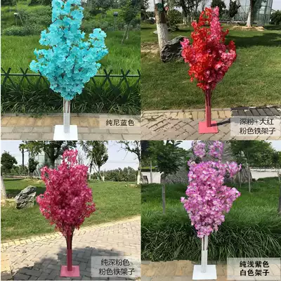 New wedding Cherry Blossom Road lead wedding background arch shelf cherry tree iron Cherry Blossom Road Guide flower