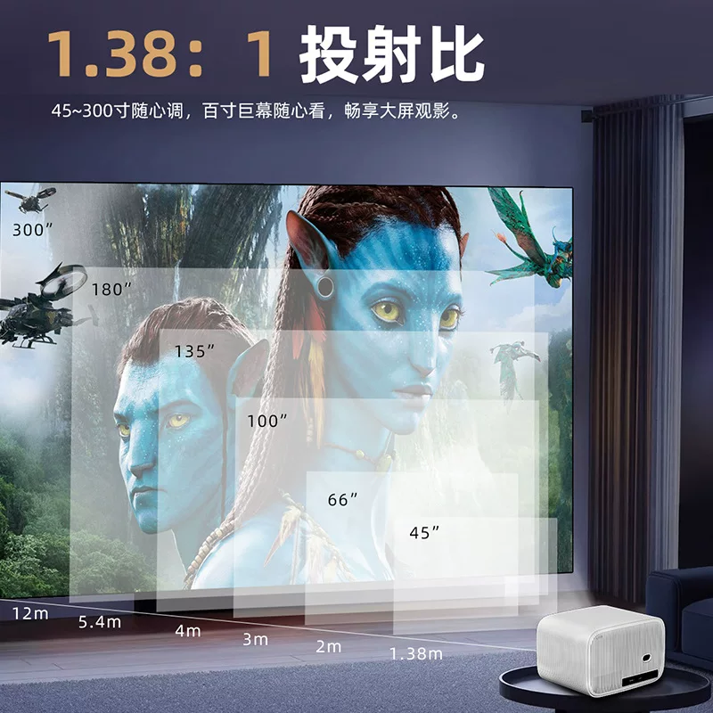 LED 4K HD домашний проектор проектор Android HKInternational Edition Overseas Edition GM HDMI Full Авто Switch Game Machine TV Projector TV Projective All-in-one