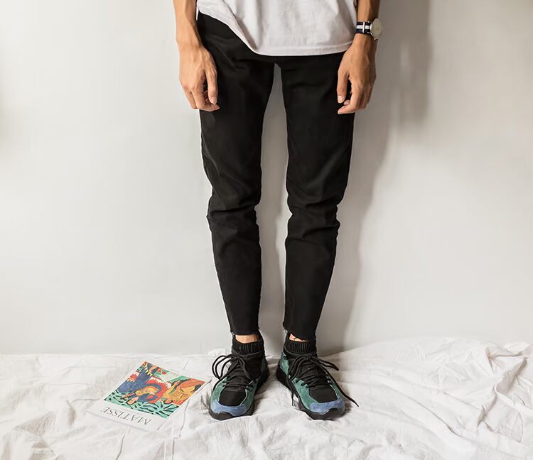 Yu anh em 鮀 品 帮 韩 版 Xu hướng ulzzang Giày vớ hoang dã Giày đế xuồng nam giày cao cổ nike
