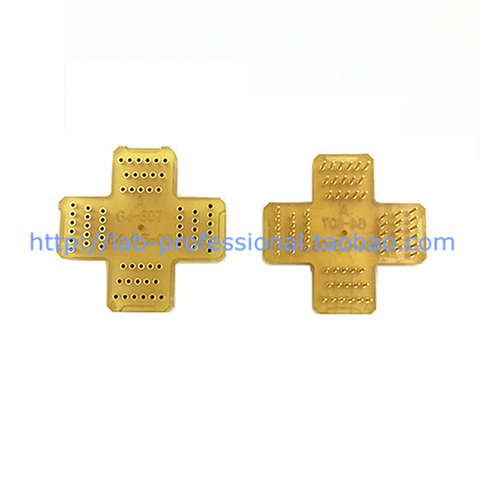 进口测试座保护座FPQ-64-0.5-06电木块QFP64适配器底座ADAPTER