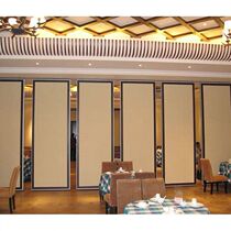Hotel activity partition Hotel partition Private room soundproof high partition wall Banquet hall Push-pull folding door Mobile partition