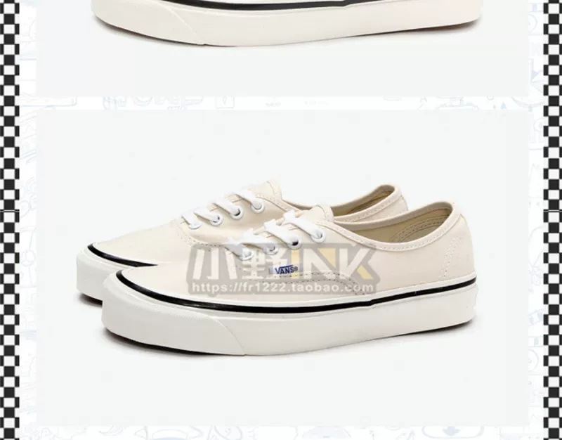 Ono INK Vans Authentic Anaheim tưởng niệm giày vải khắc VN0A38ENMRA - Plimsolls