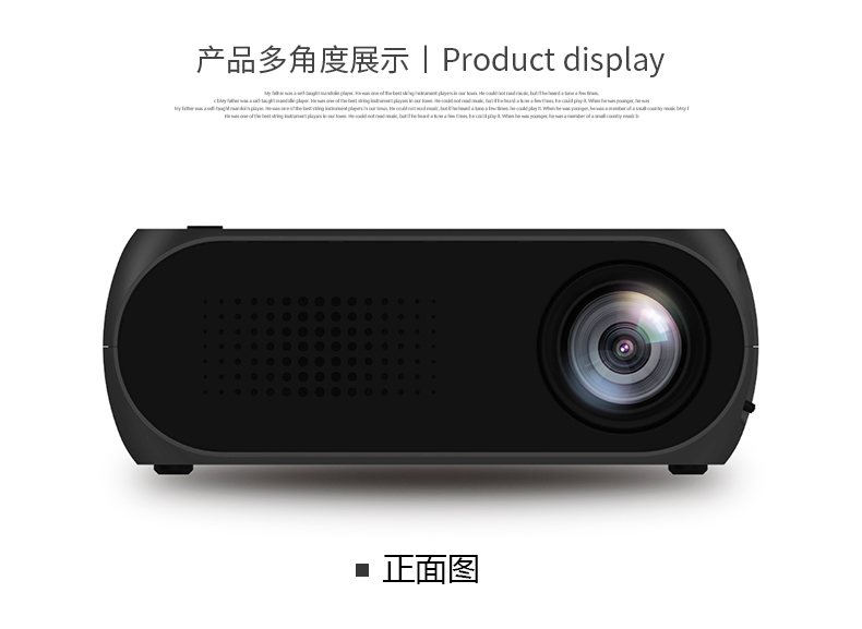 Máy chiếu gia đình Le Jiada YG320 / 300 thu nhỏ tiện lợi Máy chiếu điện thoại di động mini hỗ trợ HD 1080P