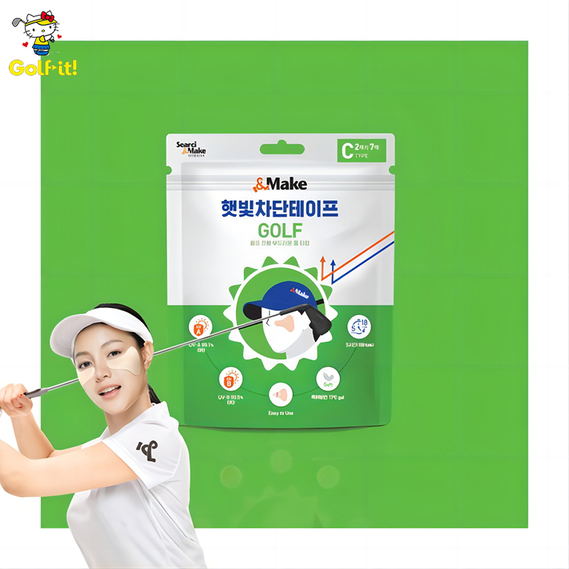 Korea Imports Golf Outdoor Sunscreen Eyewear Film Sports Eye Week Anti-UV Sensitive Muscle Golf Mask-Taobao
