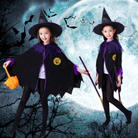 Halloween quần áo trẻ em cô gái phù thủy ma thuật áo choàng công chúa cosplay ma cà rồng hãng quần áo trẻ em