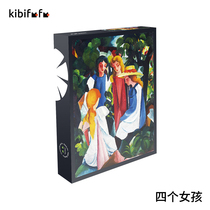 Kibifufu painted puzzle 1000 pieces of adult high difficulty reducing pressure daily gathering four girls old style girlfriend gifts