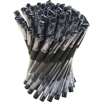 60-Pack of Black 0.5mm Gel Pens, Office Supplies, Carbon Ink Pens, Cap-Off Signature Pens, Writing Red Pens, Black Pen Refills, Ballpoint Pens, Student Exam Pens, Bullet Tip