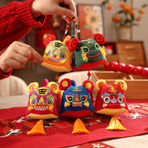 2022 Year of the Tiger New Year Ornaments Pendant Hanging Son Zodiac Plush Pendant Spring Festival New Year Decoration Supplies