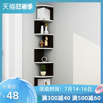 Wall corner shelf Corner bookshelf shelf Living room decoration rack Corner ledge storage rack size can be customized