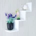 Shelf Kệ sáng tạo hình chữ W Tường treo tường Kệ kệ Video trang trí tường Kệ sách Ledge Ledge - Kệ giá đựng sách Kệ