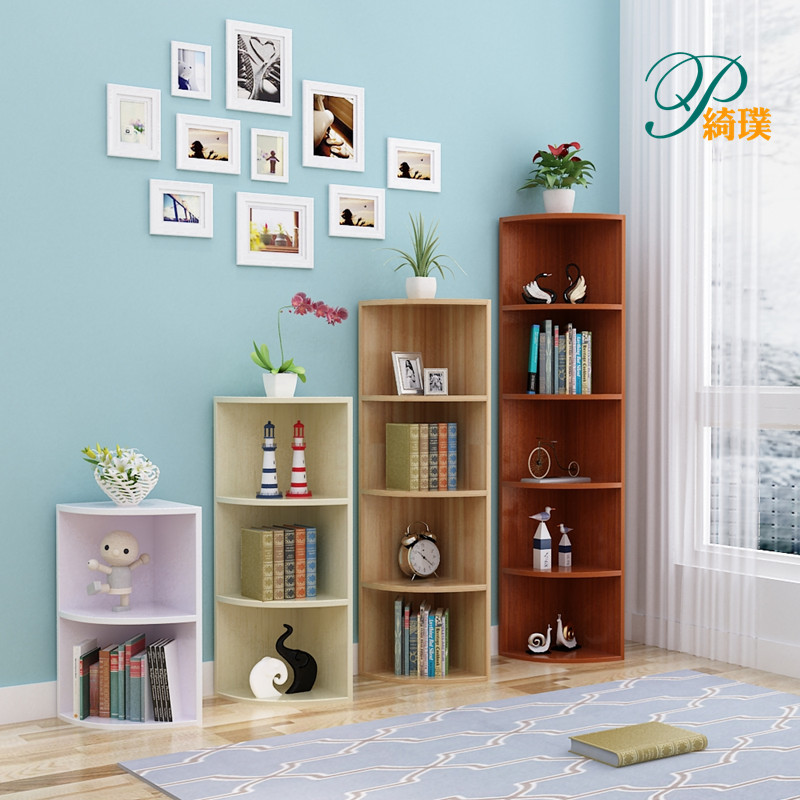 Thời trang phòng khách tủ tường kệ góc tủ tam giác tủ phòng ngủ cầu thang dưới tủ lưu trữ tủ lưu trữ tủ - Kệ kệ sắt 3 tầng