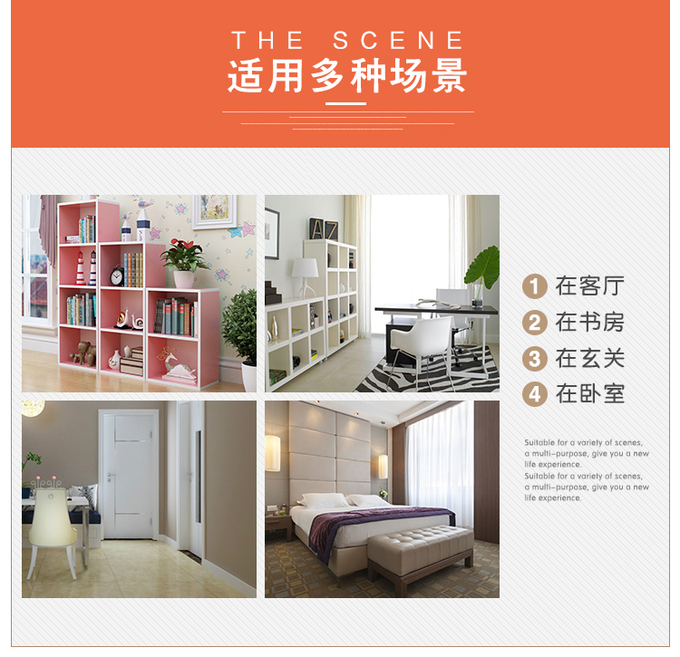 kệ sách kệ sách kệ tủ hiện đại và đơn giản sàn tủ trẻ em tủ tủ nghiên cứu đa năng - Buồng tủ áo đẹp