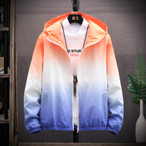 Coat men autumn 16 middle school children 12-15 years old junior high school boy 18 teenagers handsome gradient jacket