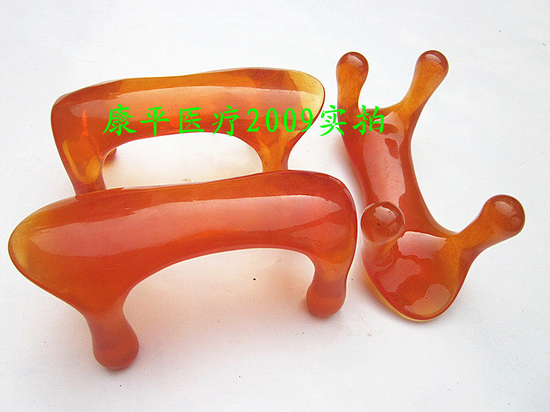 蜜蜡树脂按摩狗 颈椎腰椎按摩器 经络按摩 点穴棒 刮痧狗