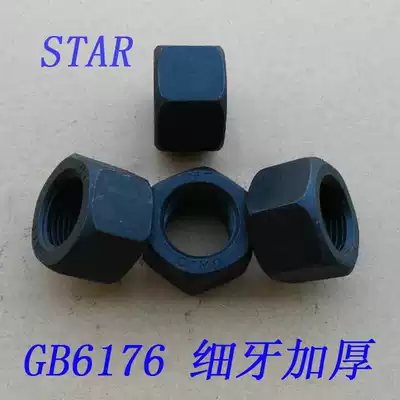 GB6176 10 Grade 9 fine tooth thickening Nut Thin Buckle thick hexagon nut M10 24 30 48-M64