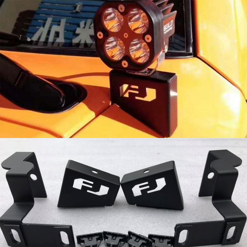 Suitable for ToyotaFJCRUIUSERA column spotlight bracket FJ retrofit piece lid engine lid auxiliary fog light bracket