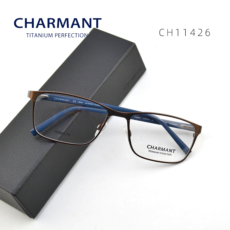 Japanese Pure Titanium Casual Business Personality Spectacle Frame Classic Atmospheric Maturation Spring Myopia glasses Full Box 11426