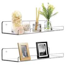 Acrylic storage rack wall hanging partition no punching wall kitchen bathroom bathroom mirror cabinet storage board storage rack