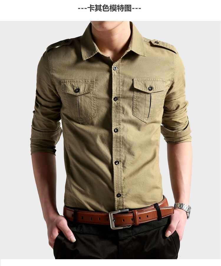 Áo sơ mi nam dài tay Slim Hàn Quốc giản dị phần mỏng áo sơ mi thanh niên áo sơ mi cotton ngắn tay mặc ngoài đất áo sơ mi công sở