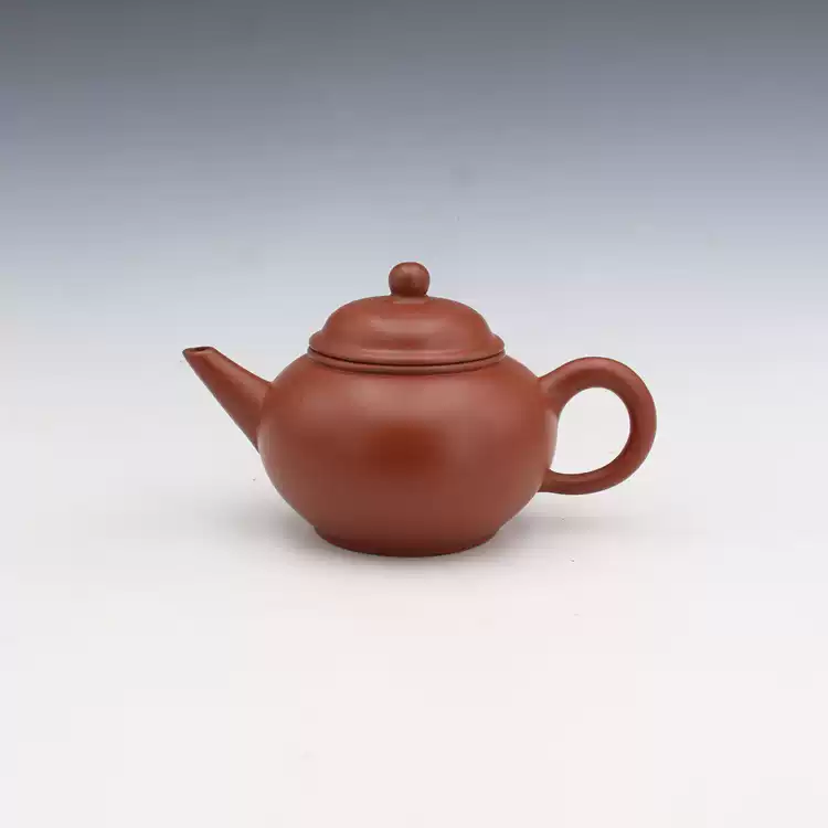 宜兴黄龙山清水泥紫砂壶杏仙款半手工220cc收藏品