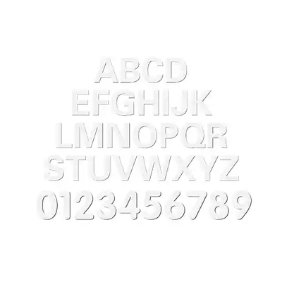 Black and white magnetic alphanumeric decoration ins creative refrigerator wall decoration decoration props DIY magnet stickers