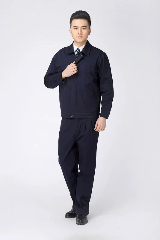 Bộ quần áo kỹ thuật cotton Quần áo dài tay thợ điện Bộ phận kỹ thuật khách sạn đồng phục nam sửa chữa tự động đồng phục làm đẹp